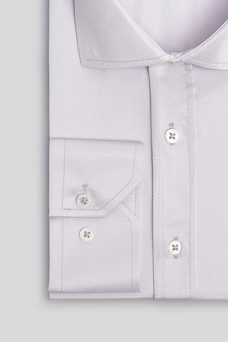 Tudors Erkek Modern Slim Fit Düz Saten Pamuklu Bej Gömlek-32972 Bej