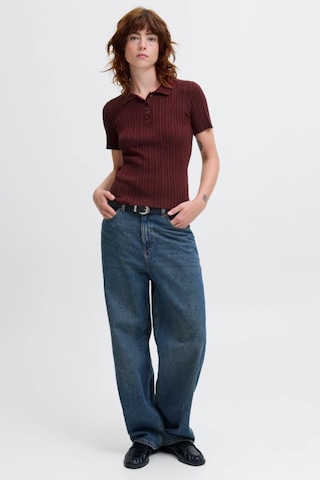 Jack & Jones Jjxx Kadın Polo Triko Tişört Bordo