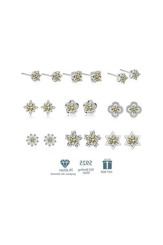 Novahub 925 Ayar Gümüş Pembe Sarı Damla Küpe, 7a Zirkon, Düğün/parti Hediyeleri Kadınlar İçin H Pembe