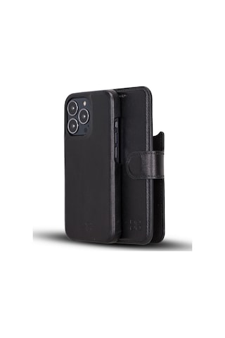 Bouletta Apple Iphone 13 Pro Max Uyumlu Deri Cüzdanlı Kılıf F360