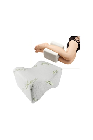 Visco Yastık Bambu Yastık Ortopedik Bacak Arası Yastığı Destekli