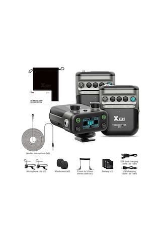 Xvive U5t2 Çift Vericili Dslr Kamera Telsiz Mikrofon Seti
