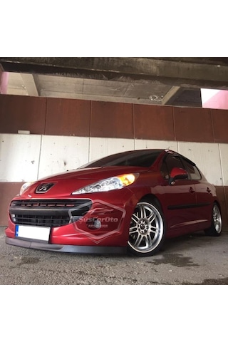 Peugeot 207 2006-2014 Uyumlu Üniversal Astra H Lip Esnek Ön Lip 2 Parça Tampon Altı Dil Karlık Ön Ek 00 Şüscaroto Aksesuar