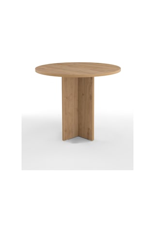 Harmony Sora Oval Masa 90x75x90 Cm Cadiz Sadece Masa - Modern Tasarım Kahverengi