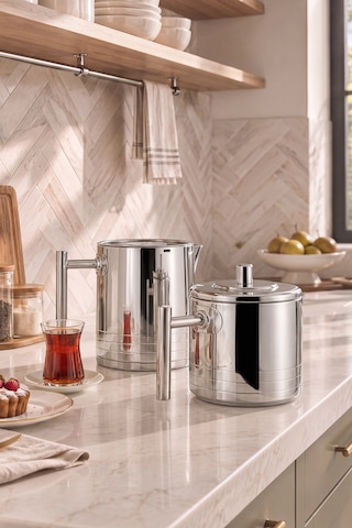 Karaca Powersteel 316+ Imperium Midi Çaydanlık Takımı 1,1l & 1,6l Inox