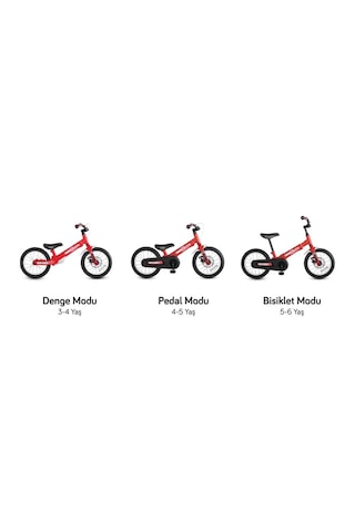 Smartrike Xtend 3'ü 1 Arada Büyüyen Çocuk Bisikleti, 3-7 Yaş İçin Dengeden Pedala Eğitim Bisikleti Kırmızı