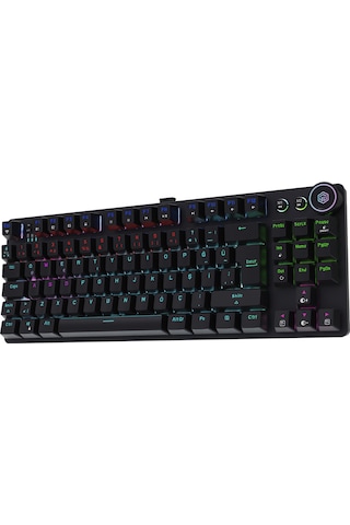 Gamebooster Ryba Rainbow Red Switch Triple Mode Siyah Mekanik Gaming Klavye