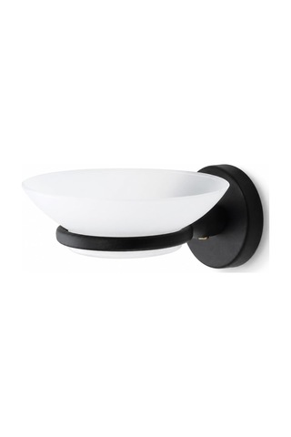 Sabunluk Siyah, Duvar Tipi, Metal, Yapışkanlı Ve Vidalı Montaj, 35 Mm Oval Bantlı Banyo Aksesuarı 000 Açık Krem
