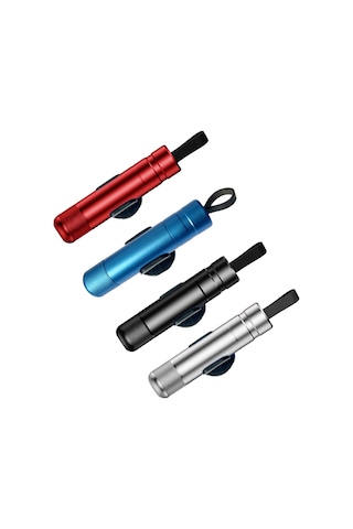 Springsun Acil Durum Çekiçli Cam Kırıcı Ve Emniyet Kemeri Kesici - 2'li Fonksiyonlu Araç Kurtarma Aleti