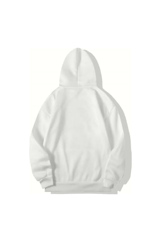 Brz Collection Unisex Oversize Fucktus Hoodıe Beyaz