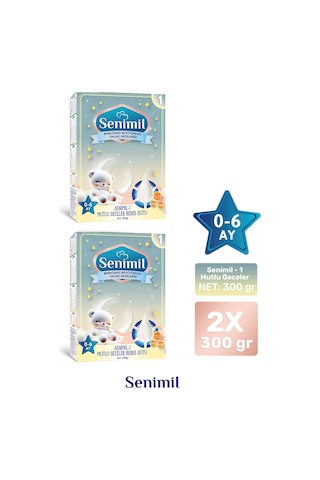 Senimil 1 Mutlu Geceler Bebek Sütü 300 G 2 Adet