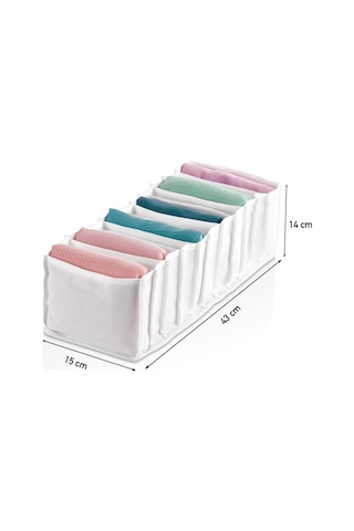 Serstil Organizer 2.boy 11 Gözlü 16x38x12 Cm Beyaz