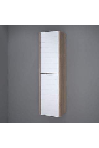 Denko Mostar 70 Cm Mdf Beyaz Banyo Dolabı Takımı + Boy Dolabı Beyaz