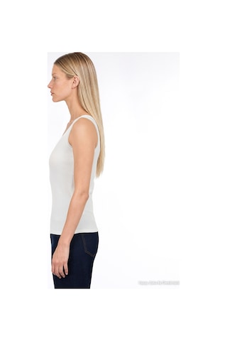 Yargıcı Regular Kare Yaka Kolsuz T-shirt 26kkts9024x 002 Beyaz