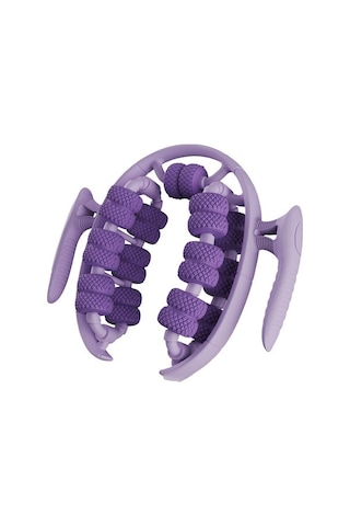 Youtek 26 Tekerlekli Bacak Masaj Cihazı - Dairesel Klempar Rulman, Baldır Kas Gevşetici, Slimming Ve Güzelleştirici, Yoga Rulmanı, Koyu Mor Mor