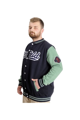 Mode Xl Büyük Beden Erkek Kolej Mont My Field 23626 Lacivert 001