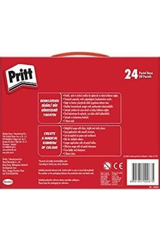 24lü Pastel Boya - Çantalı Renkli