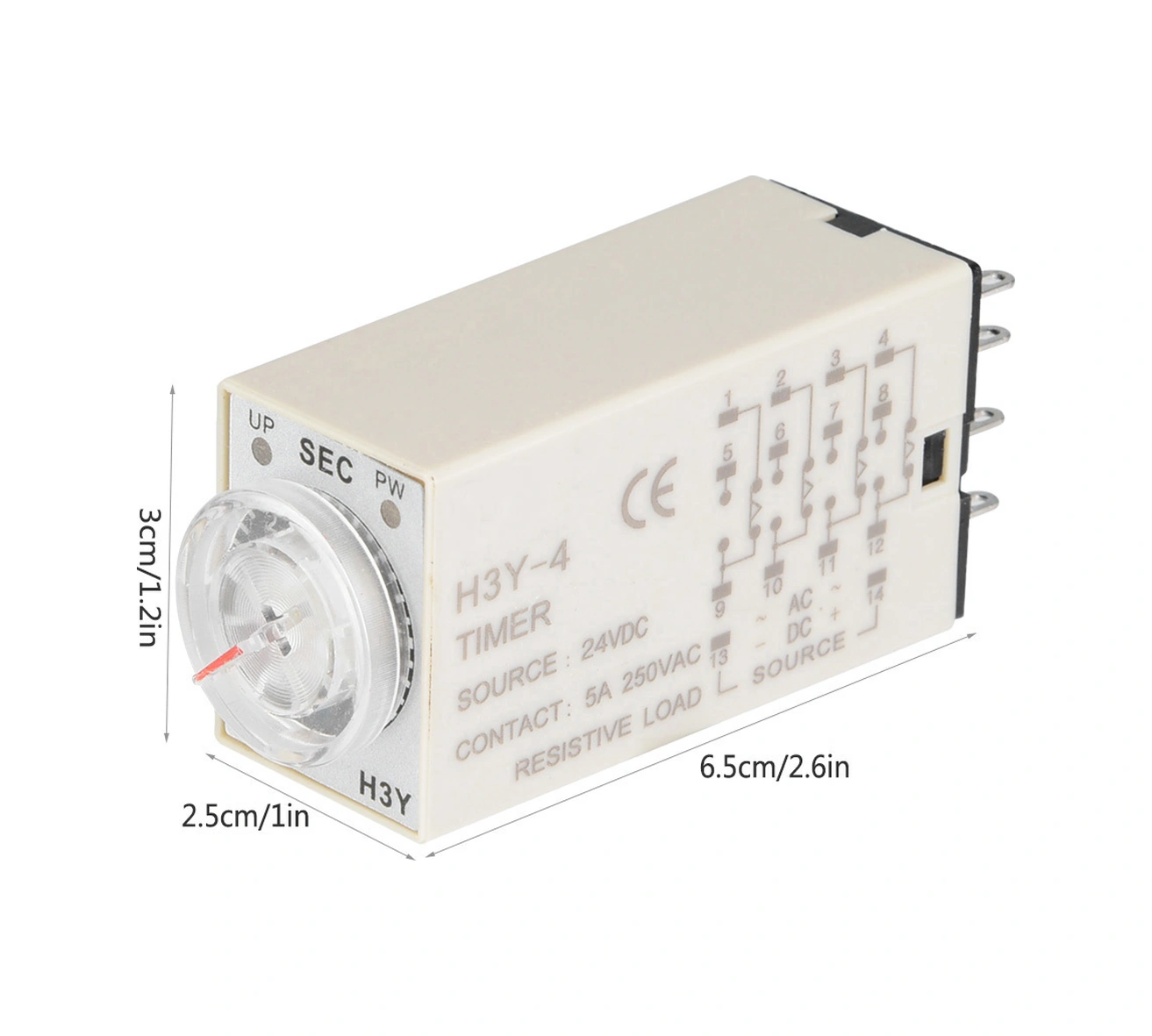 Tenfowee H3y-4 24vdc 14 Pinli Zaman Rölesi 30s - Yüksek Doğruluklu, Otomatik Kontrol İçin Dayanıklı Tesisat