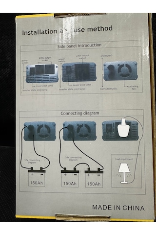 300w -12v İnverter Dönüştürücü