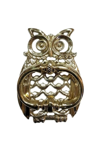 House2Home Pirinç Baykuş Kapı Tokmağı, Tak Tak