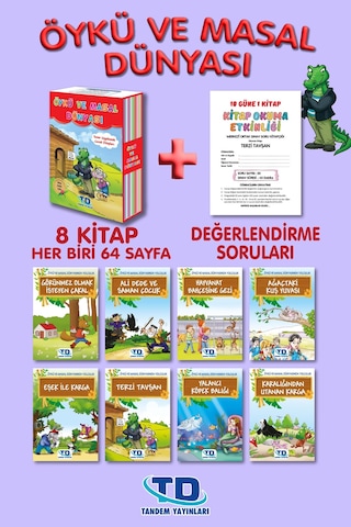 2. Ve 3. Sınıflar Için Öykü Ve Masal Dünyası 8 Kitap Kutulu Set