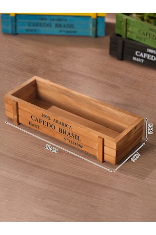 Denezo "ann" Ahşap Saksı, Sukulentler Ve Kaktüsler İçin 376269993