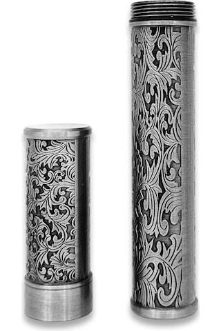 Damascus Desen Metal Puro Kılıfı Tüpü Tekli Silver 50 Ring