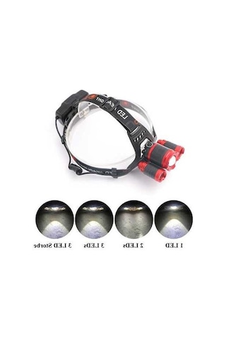 Novahub Süper Parlak 3 T6 Led El Feneri, 2x18650 Pil, Usb/ac Şarj, Kamp/avcılık İçin, Çok Renkli Option E Çok Renkli