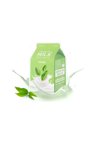 Missha Hassas Ciltler İçin Stres Karşıtı Yaprak Maske(Yeşil Çay-Süt) APIEU Green Tea Milk One-Pack