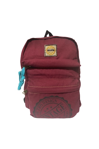 Kaliteli Salaş Küçük Boy Siyah Vintage Disayn Günlük Sırt Gezi Çantası 25x30cm Bordo