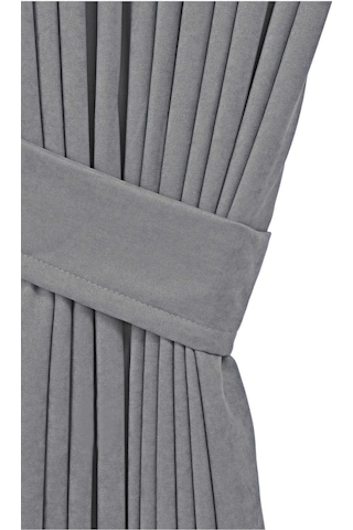 Cheap's Home Petek Dokulu Kadife Dokuma Seyrek 1 X 2 Pileli Fon Perde Açık Gri