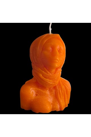 Dekoratif Kadın Figürlü Kokulu Mum Çok Renkli