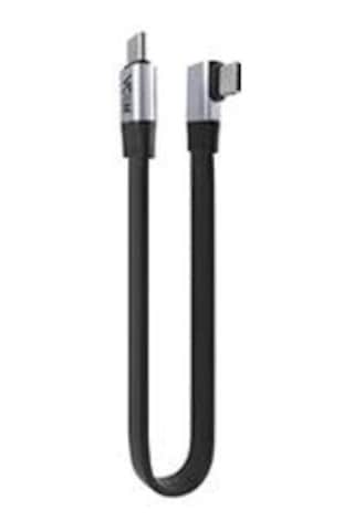 Vcom Cu582ra-2.0 Type-c Usb4 V2 90 Derece Düz 2.0m Şarj Kablosu Kdo