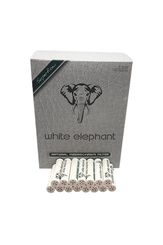 Ehediye White Elephant 150 Li 9 Mm.Lületaşı Pipo Filtre Filitresi Kb65