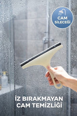 Çok Amaçlı Cam Sileceği Banyo Duşakabin Ayna Cam Temizleme Aparatı İz Bırakmayan Cam Çek Renkli Diğer