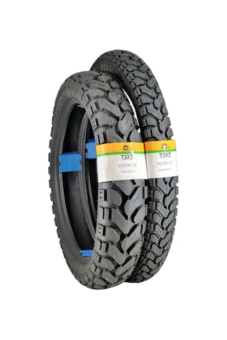 120/80-18 Ve 90/90-21 Tl Tubeless - Dubleks Lastik Takımı