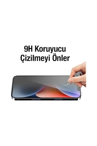 Ally İphone 14 Plus 6.7 3d Full Privacy Gizlilik Cam Ekran Koruyucu Anti-spy- 5775