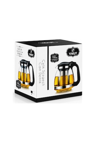 Cam Demlik 700ml Bx40 Açık Krem