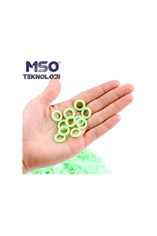 MSO Fosforlu O-Ring Halka Olta Balıkçılık Kamp Kamış Çivi Çadır 10 Adet