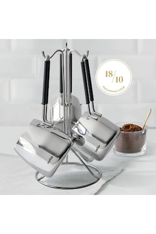 Nehir Elegant 19 Parça Paslanmaz Çelik Çeyiz Seti Gümüş