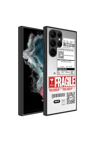 Samsung Galaxy Uyumlu S23 Ultra Kılıf Aynalı Desenli Kamera Korumalı Parlak Zore Mirror Kapak - Ayna