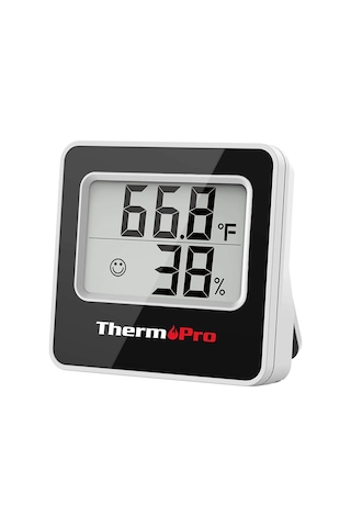 ThermoPro TP157 İç Mekan (Sera, Dolap, Bebek Odası) Hassas Sıcaklık ve Nem Ölçer Mini Termometre