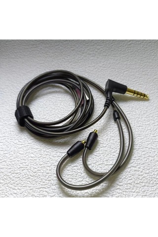 Ie900 Mmcx Arayüz Kulaklık Kablosu - Bükülmüş Fişli Yedek Ses Onarım Hattı
