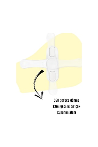 10 Adet Metal Beyaz Pencere Emniyet Kilidi Çocuk Hırssız Kilidi