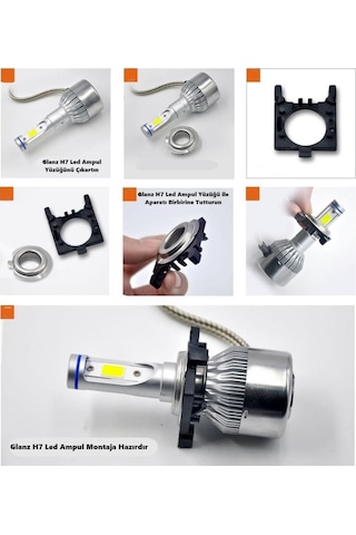 Glanz Ford Focus 3 H7 Led Xenon Sabitleme Aparatı