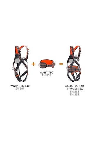 Climbing Technology Work Tec 140 Harness Koşum Emniyet Kemeri Çok Renkli