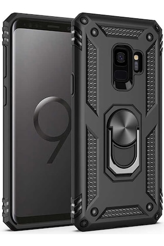 Zore Galaxy Uyumlu S9 Kılıf Msra Vega Kapak - Siyah Siyah