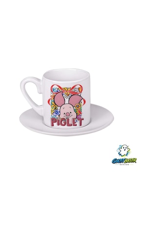 Piglet Türk Kahvesi Fincanı 0157 Beyaz