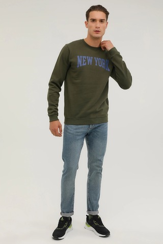 Superfly Men Sweat-6 Haki Erkek Sweatshirt Siyah