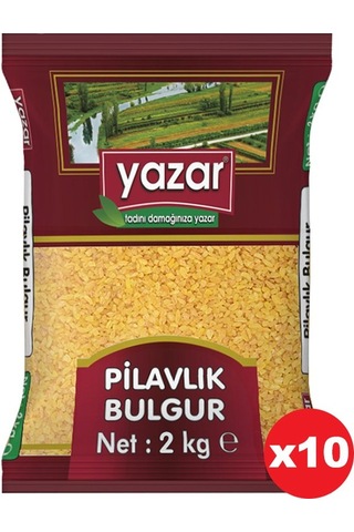 Yazar Pilavlık Bulgur 10 x 2 KG